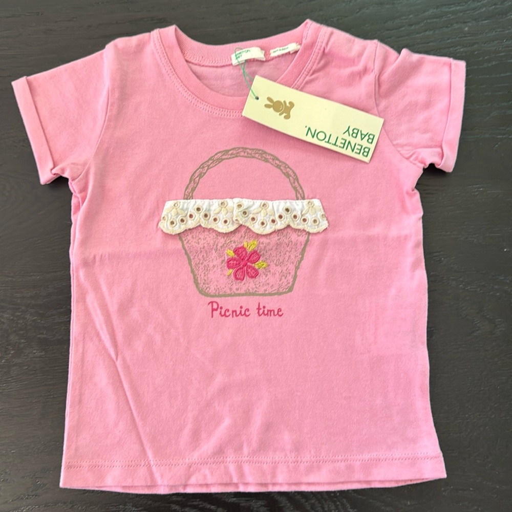 Benetton Baby Picnic Time T-shirt 6-9M